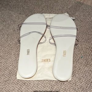 Tkees Gemma white pvc sandal size 11 US
